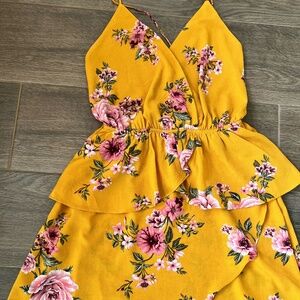 Yellow Floral dress